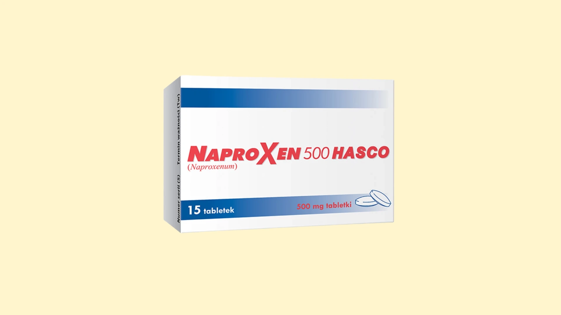 Opakowanie leku Naproxen 500 Hasco | konsultacja z e-receptą w Erecept.pl